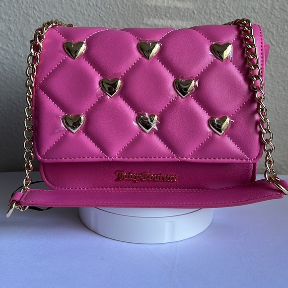Juicy Couture Handbags - Juicy Couture Pink love Flap Crossbody Bag